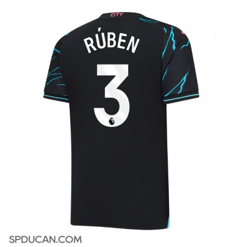 Muški Nogometni Dres Manchester City Ruben Dias #3 Rezervni 2023-24 Kratak Rukav